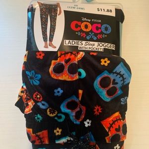 Disney Pixar Coco Women’s Sleep Velour Joggers With Pockets